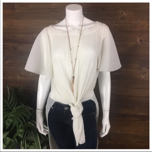 • akemi & kin pre pleated tunic top • - Picture 7 of 9